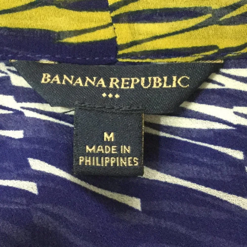 Banana Republic Sheer Tank top, Med,  tie at‎ neck